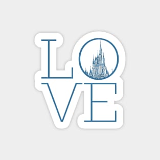 Love Magic Castle Blue Sticker